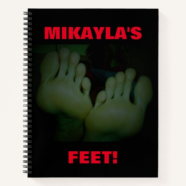 MIKAYLA'S FEET NOTEBOOK (Front)
