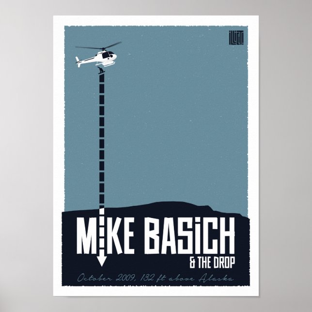 Mike Basich Heli Drop Poster (Front)