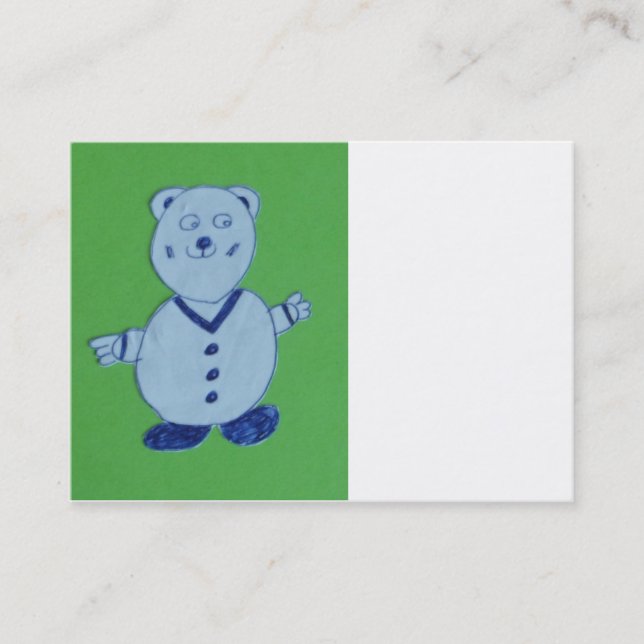 Mike Chubby Business Cards, 8.9 cm x 6.4 cm Business Card (Front)