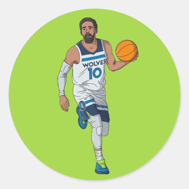 Mike Conley - Minnesota Basketball  Classic Round Sticker (Front)