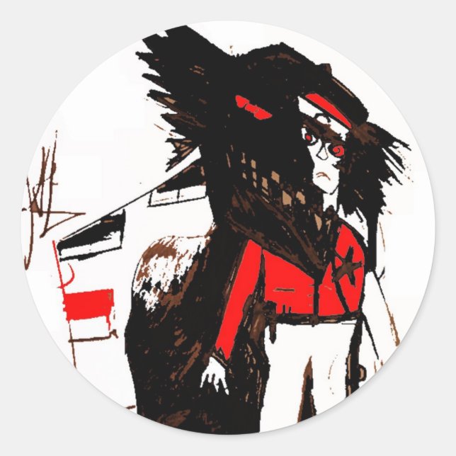 MIKE CORONA CLASSIC ROUND STICKER (Front)