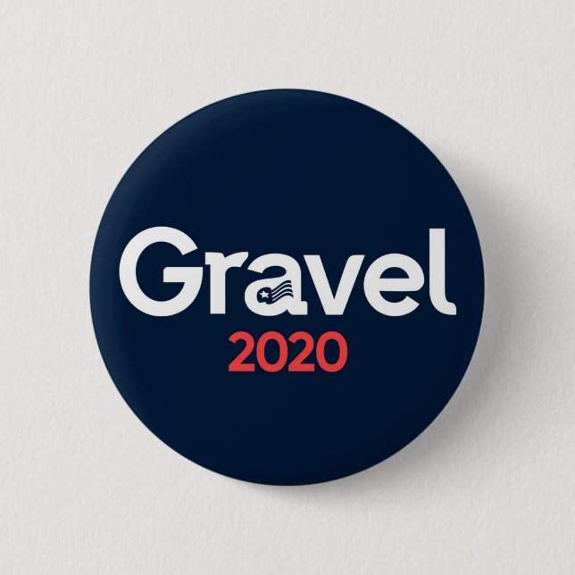 Mike Gravel: Anti-War candidate 6 Cm Round Badge (Front)