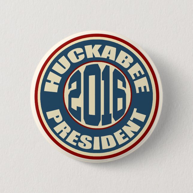 Mike Huckabee for President in 2016 6 Cm Round Badge (Front)