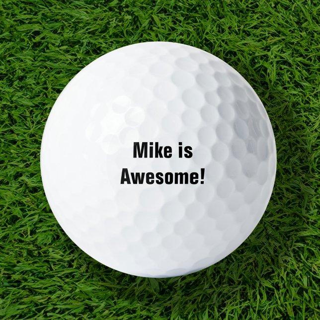 Mike is Awesome Golf Balls (Creator Uploaded)
