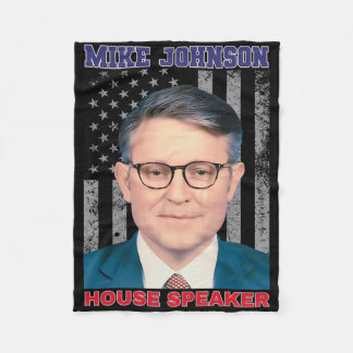 Mike Johnson New House Speaker American Usa Flag P Fleece Blanket