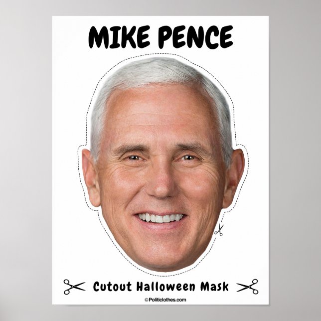 Mike Pence Halloween Mask Poster (Front)