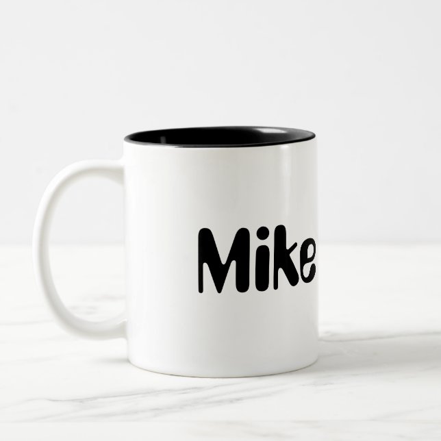 Mike Personalised Mug (Left)