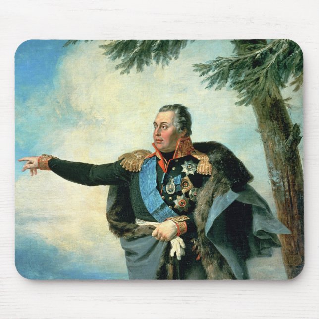 Mikhael Ilarionovich Golenichtchev Kutuzov Mouse Pad (Front)