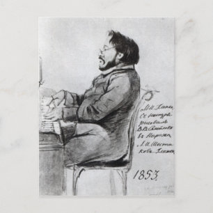 Mikhail Glinka, 1853 Postcard
