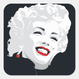 Miki Marilyn Square Sticker