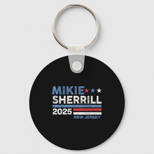 Mikie Sherrill New Jersey Governor 2025 Election D Key Ring (Front)