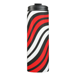 Mikitez redwhite candycane Christmaspattern Thermal Tumbler