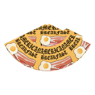 Mikitiez american breakfast bacon egg july picnic party hat