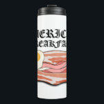 Mikitiez american breakfast bacon egg july picnic thermal tumbler<br><div class="desc">American Breakfast.</div>