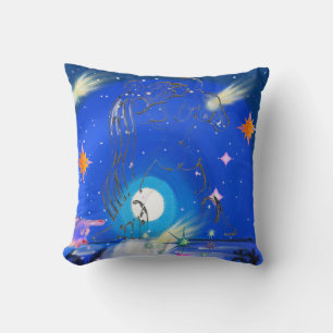 Mikitiez aquarius galaxy summer glow cushion