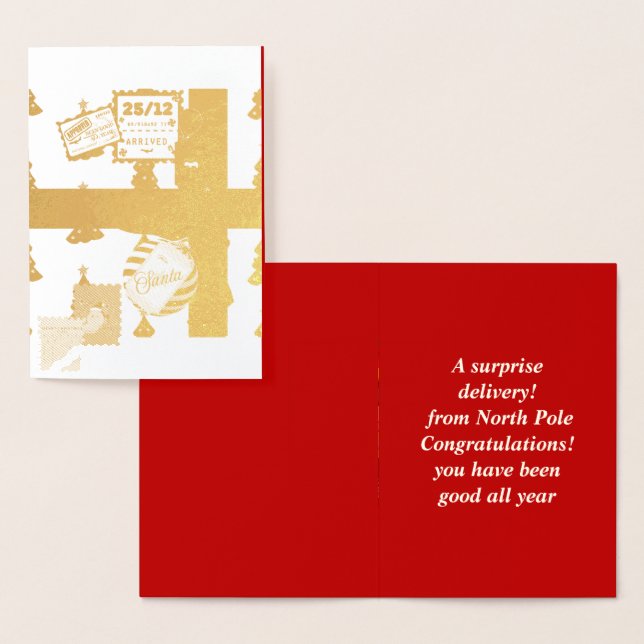 Mikitiez Christmaseve Northpole expressmail Foil Card (Display)