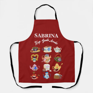 Mikitiez coffee christmas quote cute caffeine apron