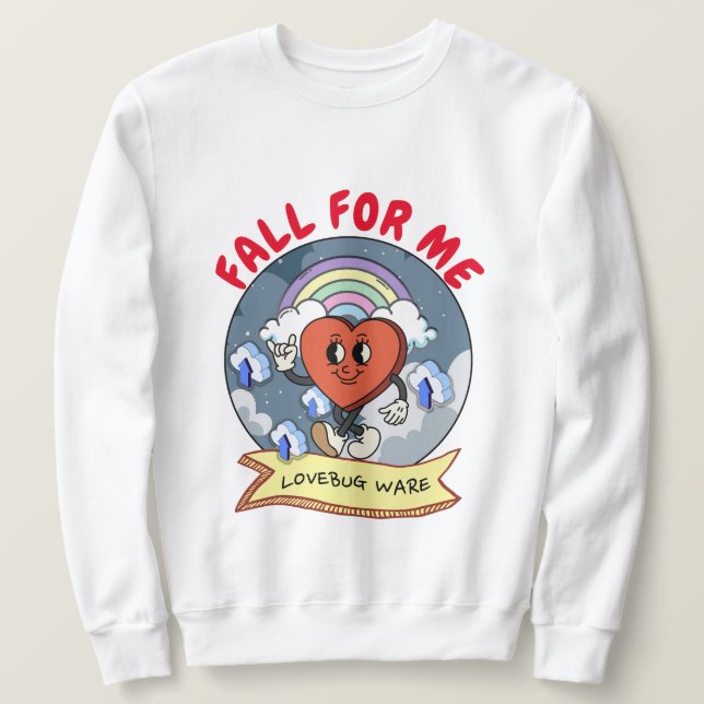 Mikitiez custom valentine funny lovebug software sweatshirt (Design Front)