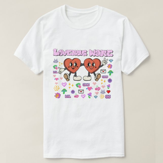 Mikitiez custom valentine funny lovebug software T-Shirt (Design Front)