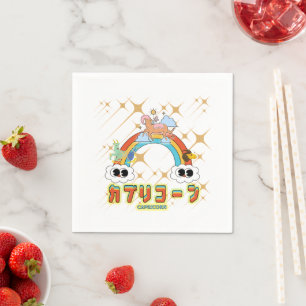 Mikitiez cute capricorn rainbow anime manga star napkin