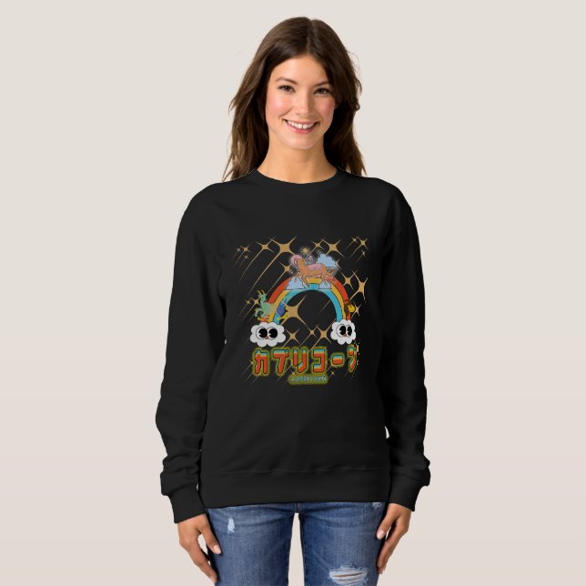 Mikitiez cute capricorn rainbow anime manga star sweatshirt (Front Full)