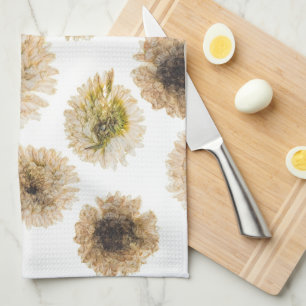 Mikitiez earthday nature selflove rose flower tea towel