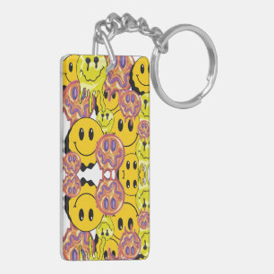 Mikitiez face yellow garden  key ring
