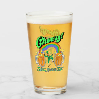 Mikitiez green lucky Saint Patrick's Day irishbeer Glass