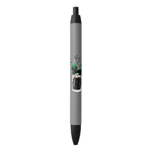 Mikitiez green mint lucky blackcat saintpatrick black ink pen