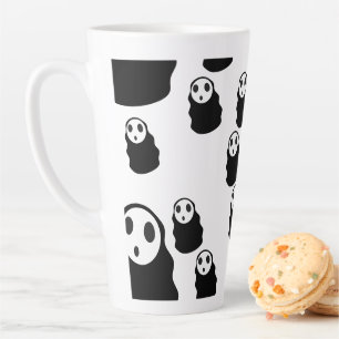 Mikitiez groovy ghouls bat night holiday halloween latte mug
