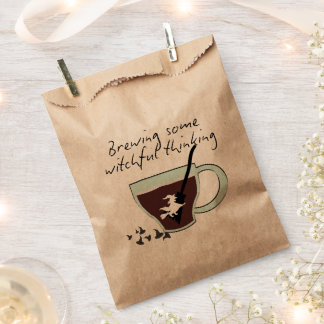 Mikitiez halloween espresso witch coffeeshop  favour bags