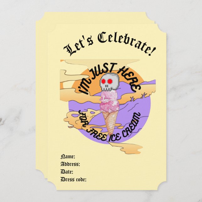 Mikitiez icecream party favourtie Speciality Mug Invitation (Front/Back)