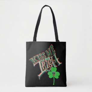 Mikitiez irish clover green st.patrick'sday lucky tote bag