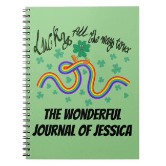 Mikitiez irish clover green Wrapped Flask Notebook
