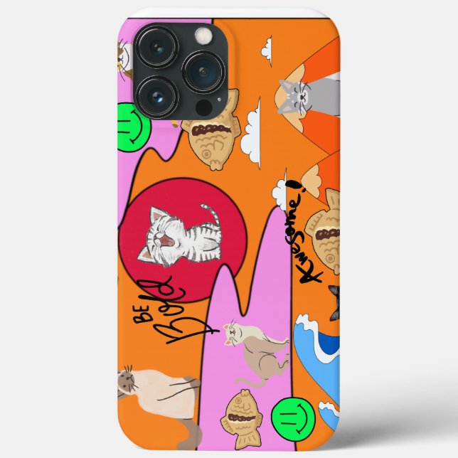 Mikitiez meow summer cat party beach Case-Mate iPhone case (Back)