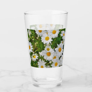 Mikitiez mini white daisy wild flower vintage glass