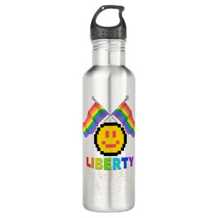 Mikitiez PE olympics donut rainbow sport lgbtqia+  710 Ml Water Bottle