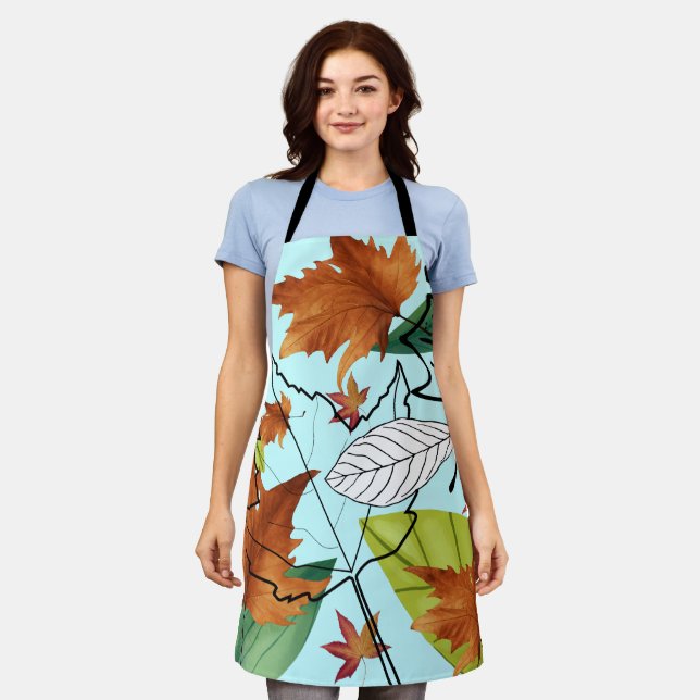 Mikitiez pisces nature selflove rose flower  apron (Worn)