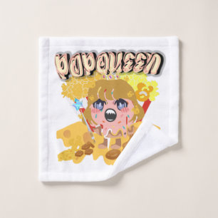 Mikitiez popqueen popcorn moivenight cinema wash cloth