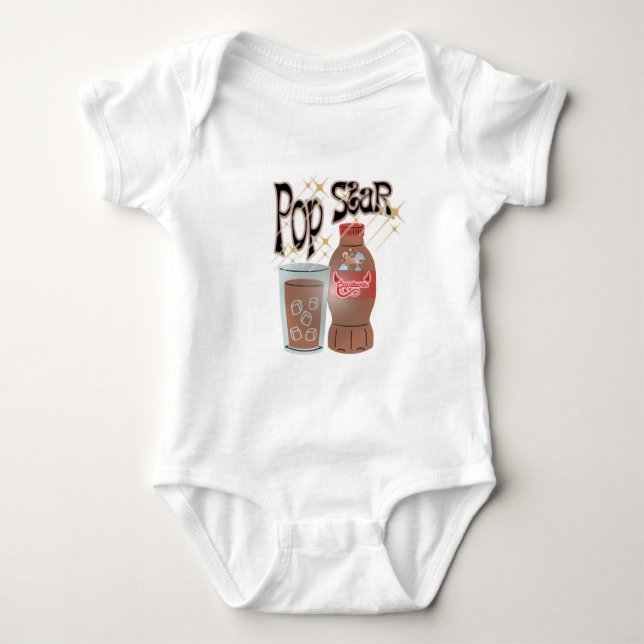Mikitiez red capricorn cola pop star baby bodysuit (Front)