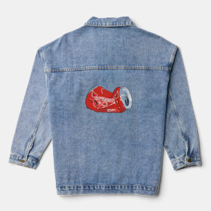 Mikitiez red capricorn cola pop star denim jacket