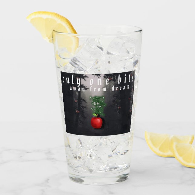 Mikitiez red skull toxic apple vegan summer glass (Front Ice)