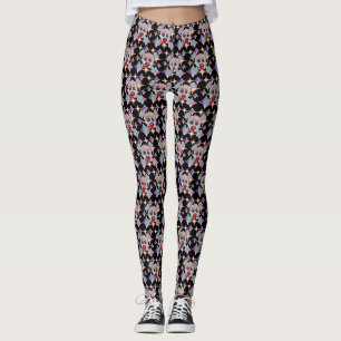 Mikitiez rock star skull red birthday redlip leggings