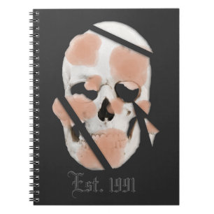 Mikitiez skull pink graffiti pride  notebook