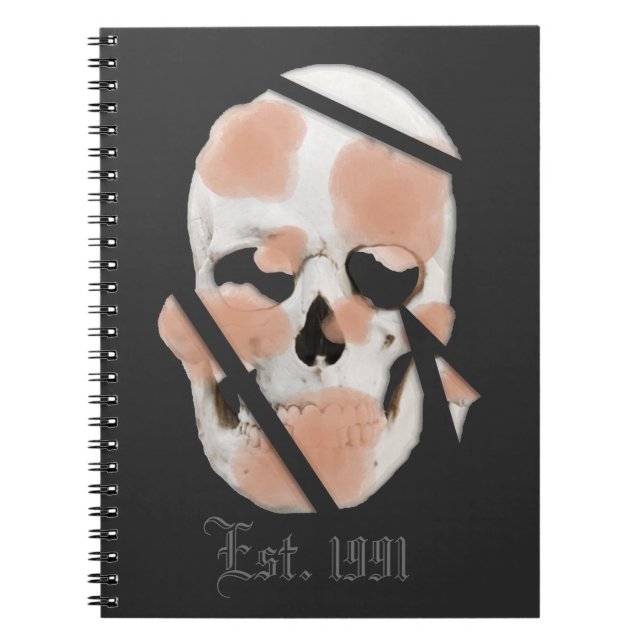 Mikitiez skull pink graffiti pride  notebook (Front)