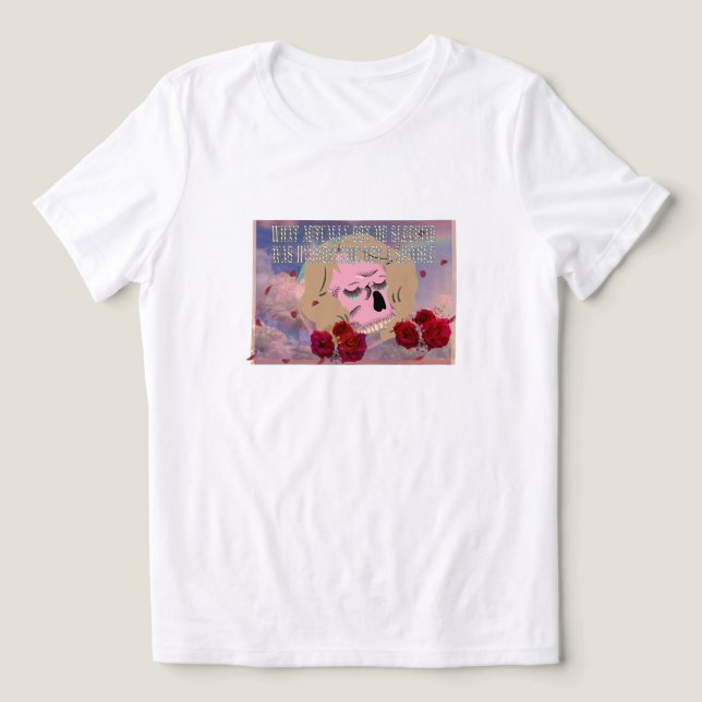 Mikitiez sleeping mignight drowsy princess blonde Tri-Blend shirt (Design Front)