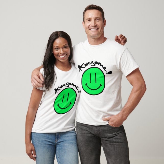 Mikitiez smiley face school summer spring green  T-Shirt (Unisex)