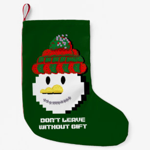 Mikitiez snowman winterwonderland pixleart  small christmas stocking