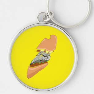 Mikitiez space dolly skull burger chips frenchfrie key ring