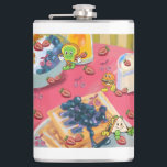 Mikitiez strawberry yogert usaflag burger fruit hip flask<br><div class="desc">Fun Brunch.</div>